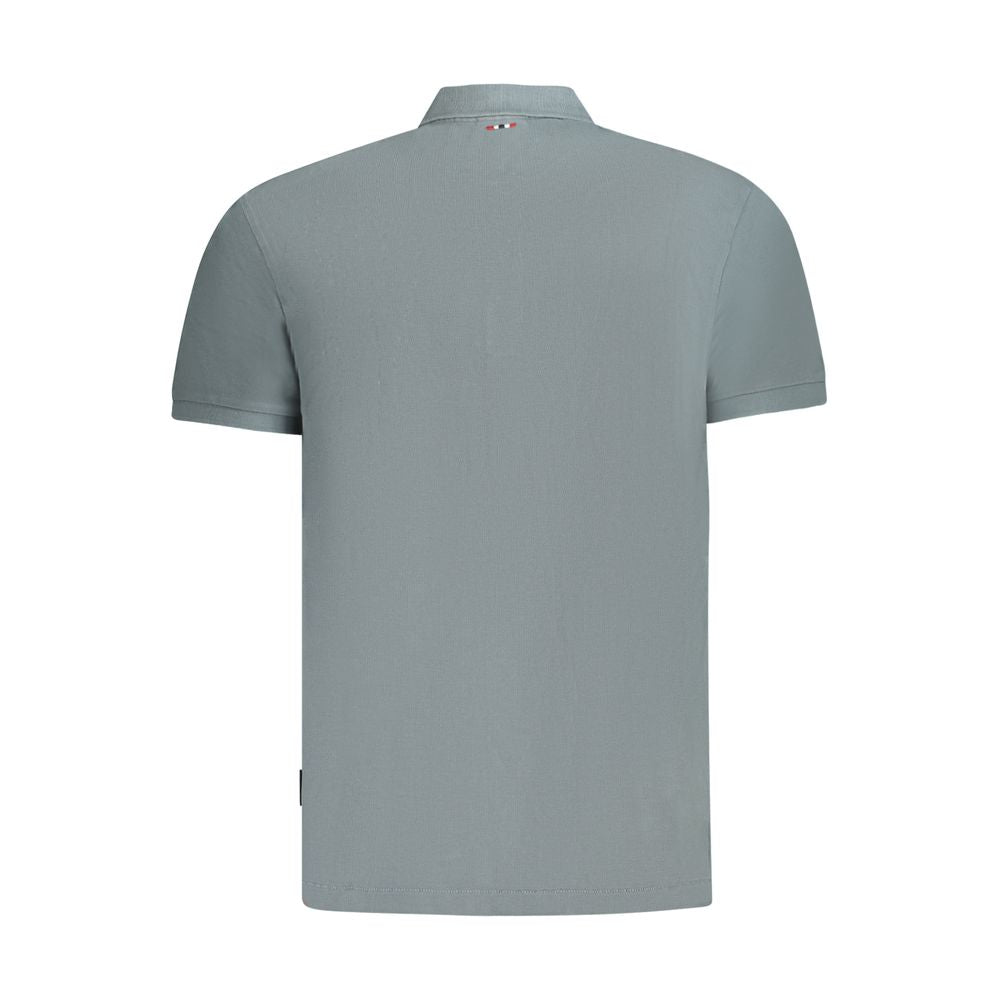 Napapijri Graues Herren-Poloshirt aus Baumwolle