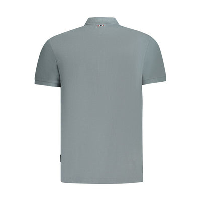 Napapijri Graues Herren-Poloshirt aus Baumwolle