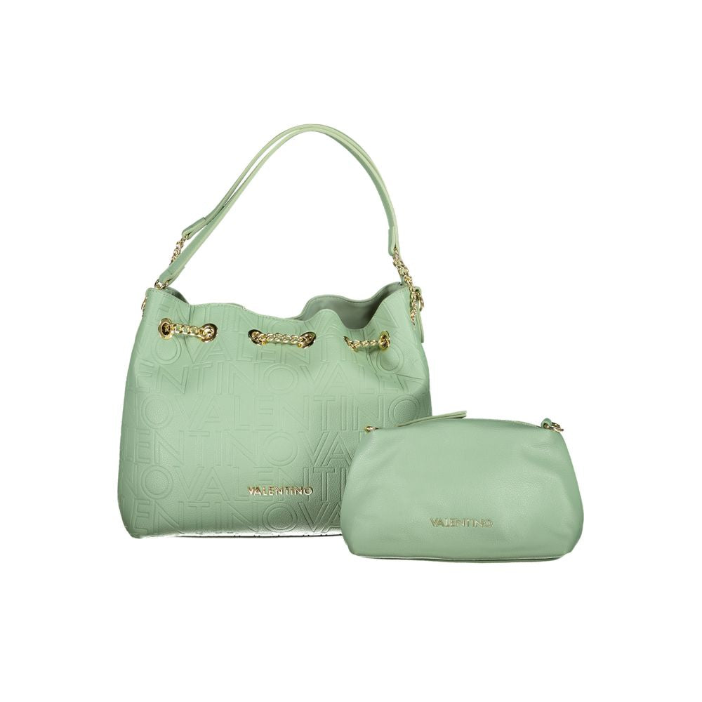 Mario Valentino Grüne Polyethylen-Handtasche