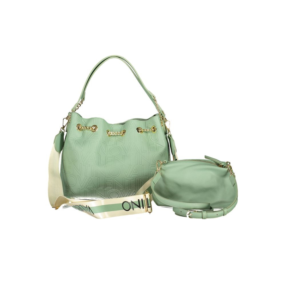 Mario Valentino Grüne Polyethylen-Handtasche