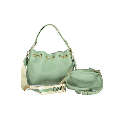 Mario Valentino Grüne Polyethylen-Handtasche