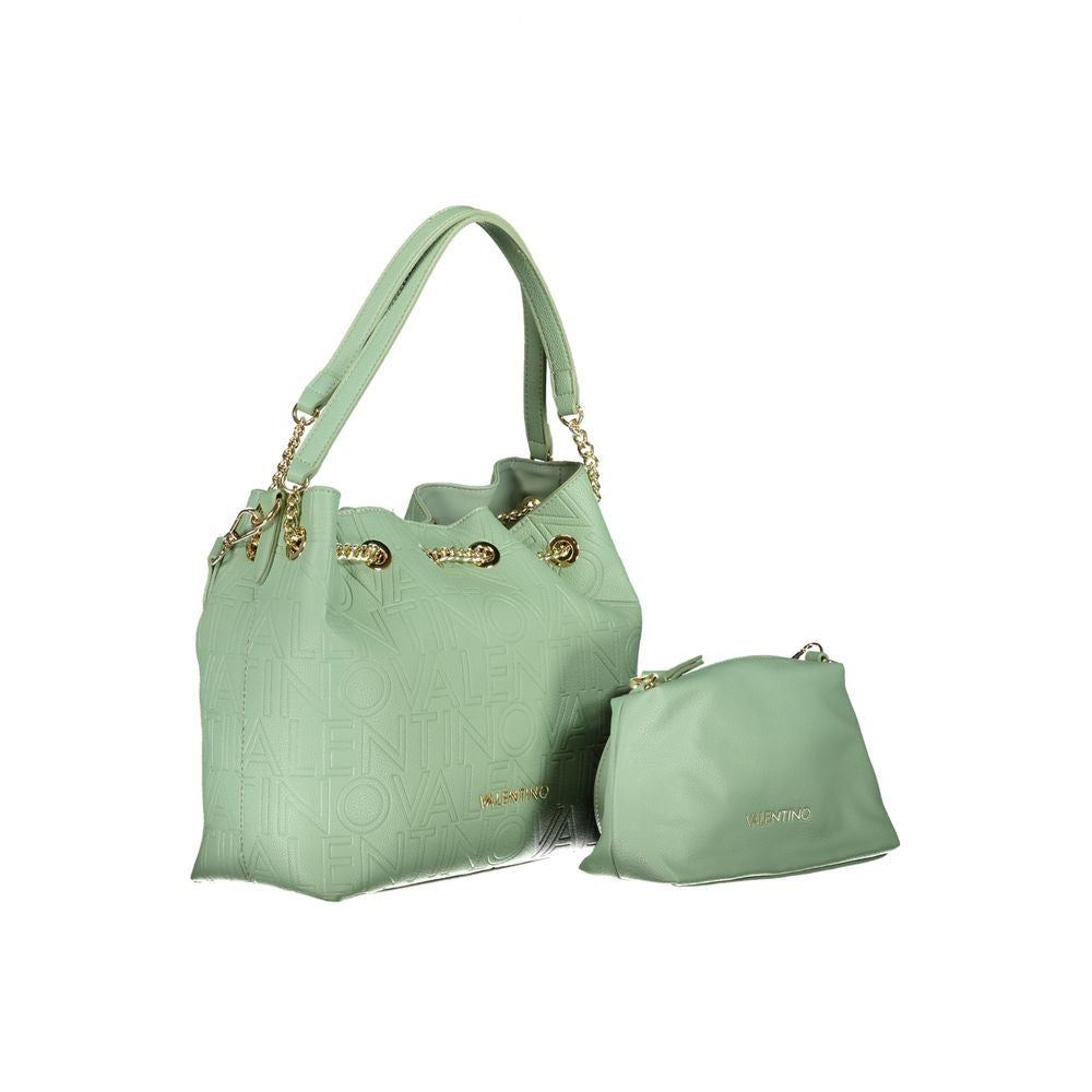 Mario Valentino Grüne Polyethylen-Handtasche