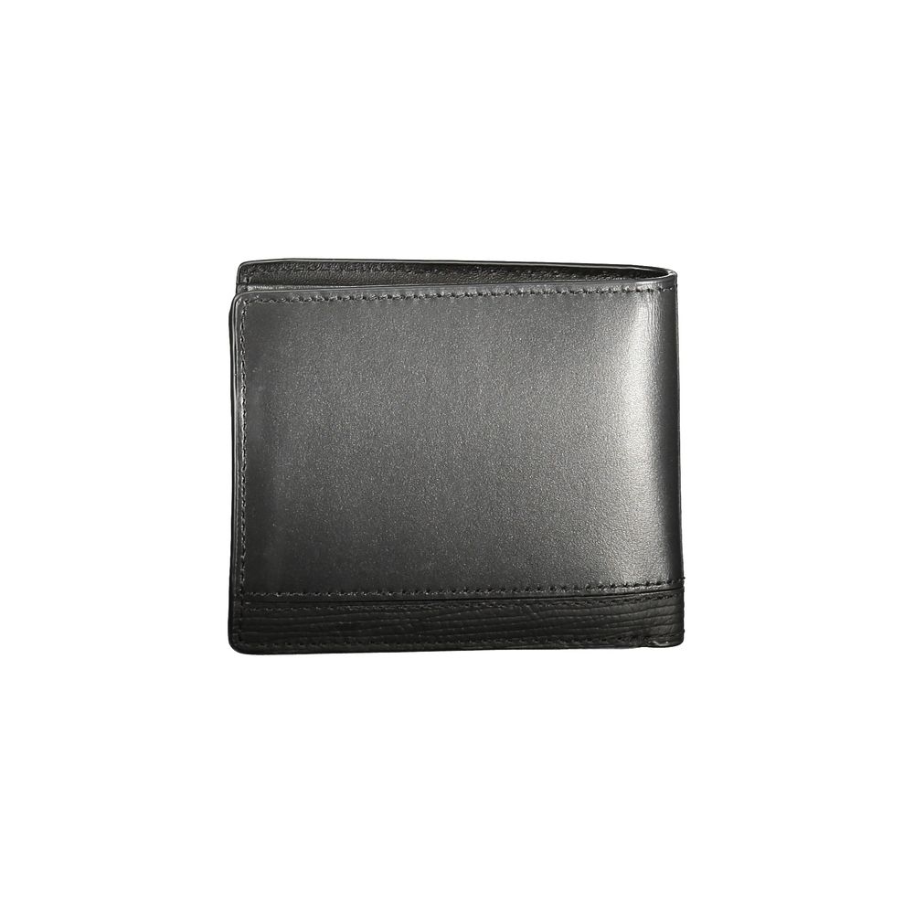 Tommy Hilfiger Schwarzes Leder Herren Portemonnaie