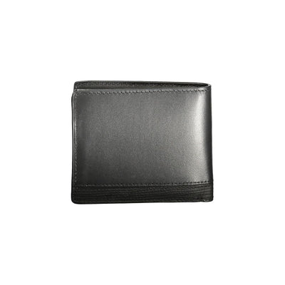 Tommy Hilfiger Schwarzes Leder Herren Portemonnaie
