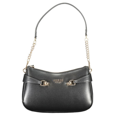 Guess Jeans Schwarz Polyethylen Frauen Handtasche