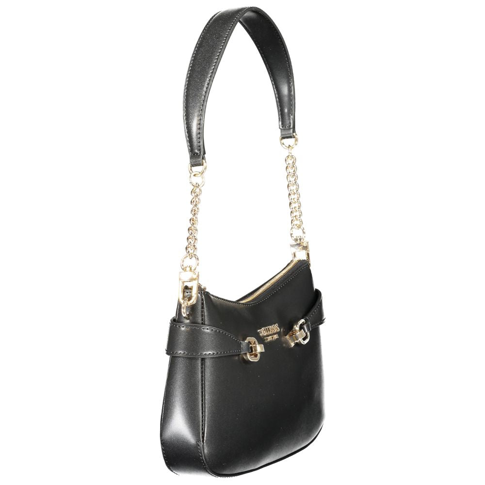 Guess Jeans Schwarz Polyethylen Frauen Handtasche