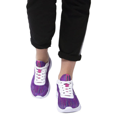 U.S. POLO ASSN. Lila Polyester Damen Sneaker