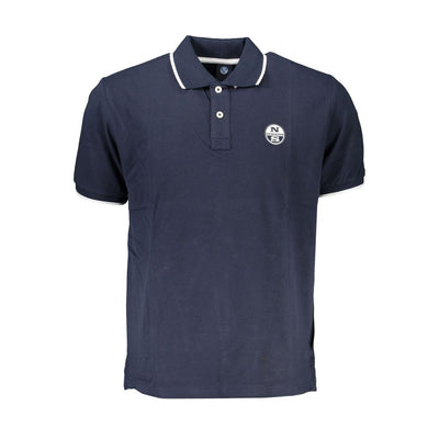 North Sails Blaues Baumwoll-Poloshirt