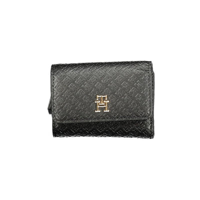Tommy Hilfiger Schwarzes Polyethylen Portemonnaie für Frauen
