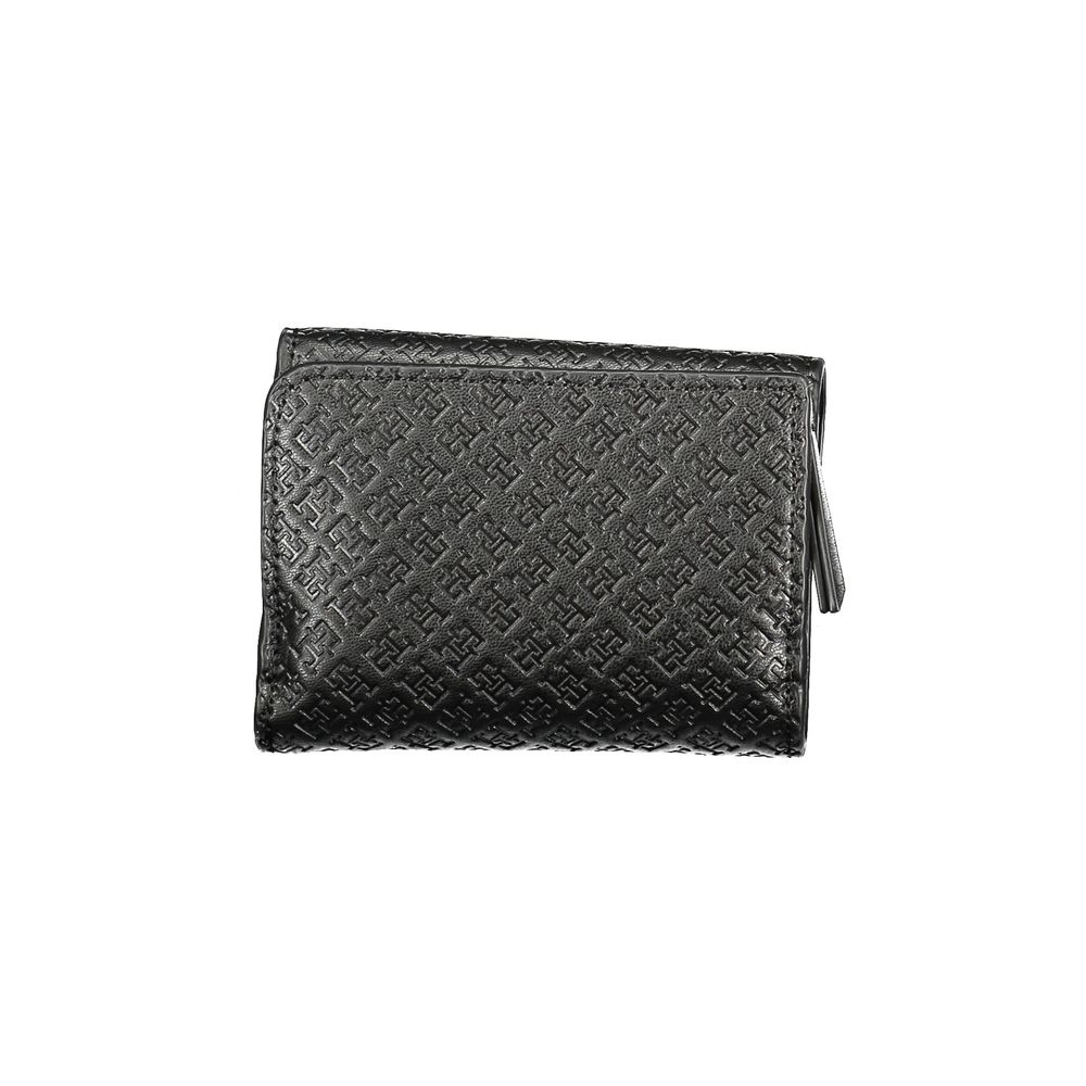 Tommy Hilfiger Schwarzes Polyethylen Portemonnaie für Frauen