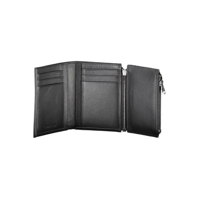 Calvin Klein Schwarzes Leder Herren Portemonnaie