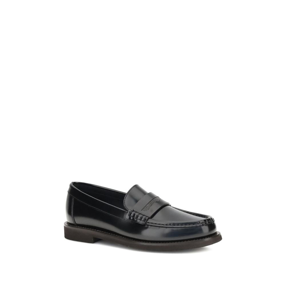 Brunello Cucinelli Leder-Halbschuhe