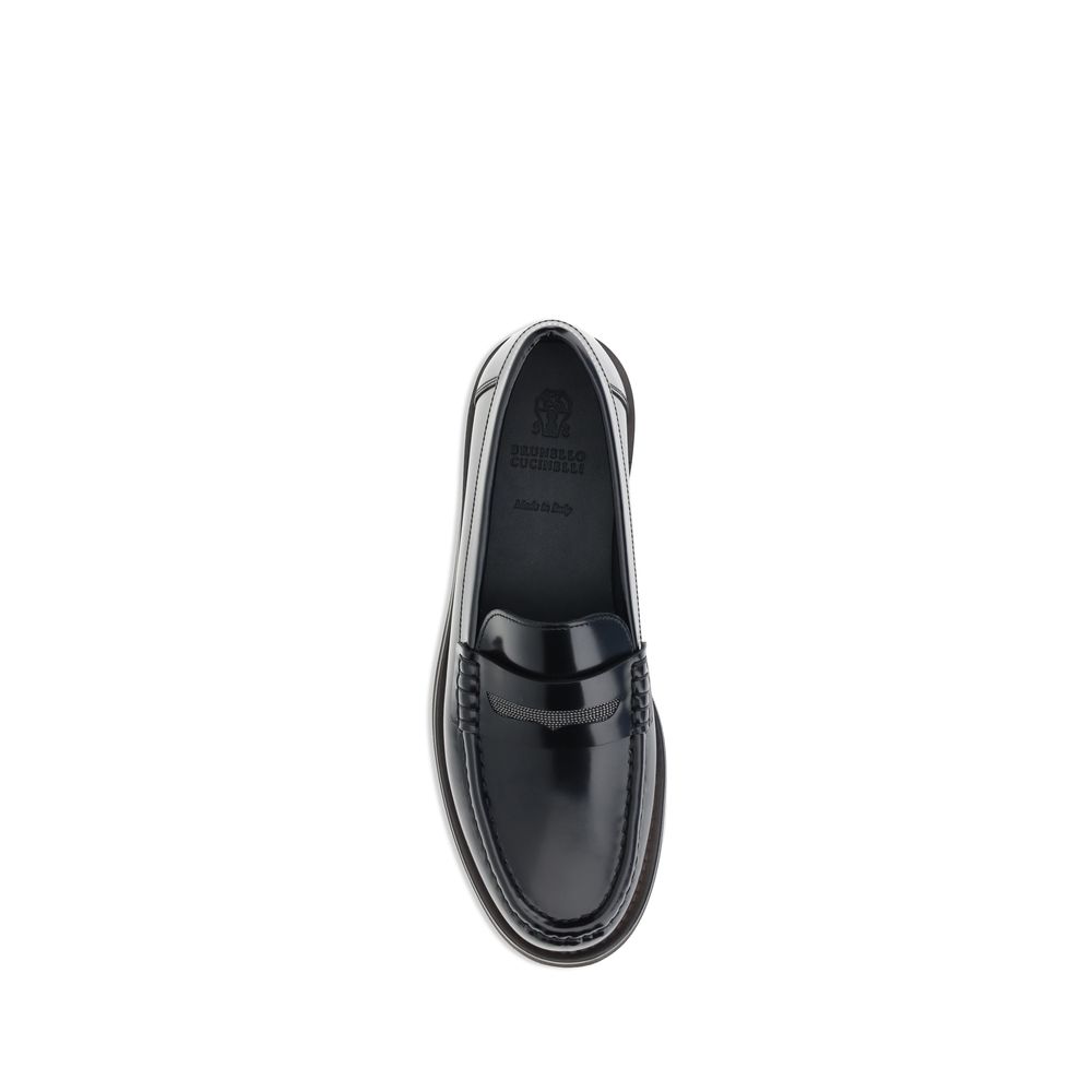 Brunello Cucinelli Leder-Halbschuhe