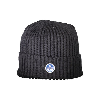 North Sails Unisex-Mütze aus schwarzer Baumwolle