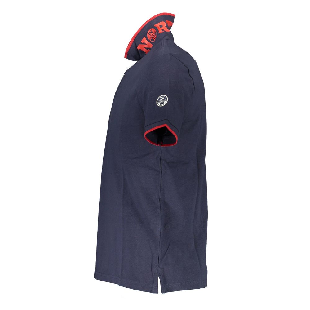 North Sails Blaues Baumwoll-Poloshirt für Männer