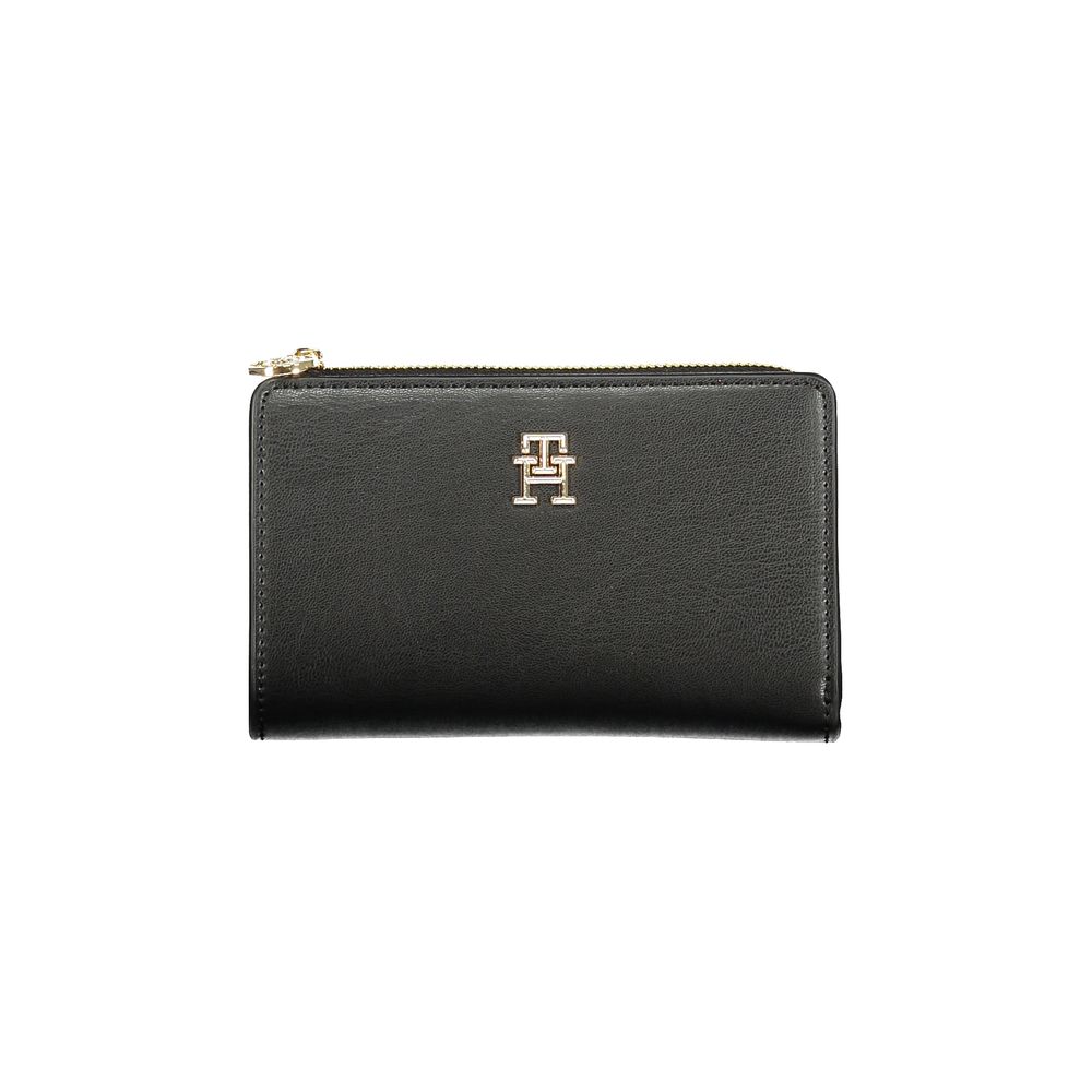 Tommy Hilfiger Schwarzes Polyethylen Portemonnaie für Frauen