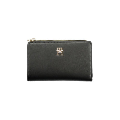 Tommy Hilfiger Schwarzes Polyethylen Portemonnaie für Frauen