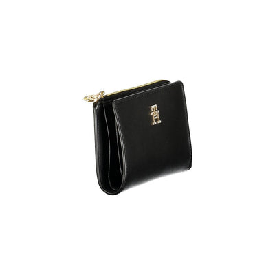Tommy Hilfiger Schwarzes Polyethylen Portemonnaie für Frauen