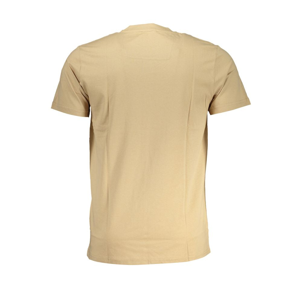 Cavalli Class Beigefarbenes T-Shirt aus Baumwolle