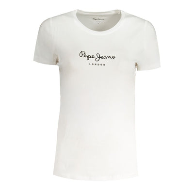 Pepe Jeans Weiße Baumwoll-Oberteile & T-Shirt