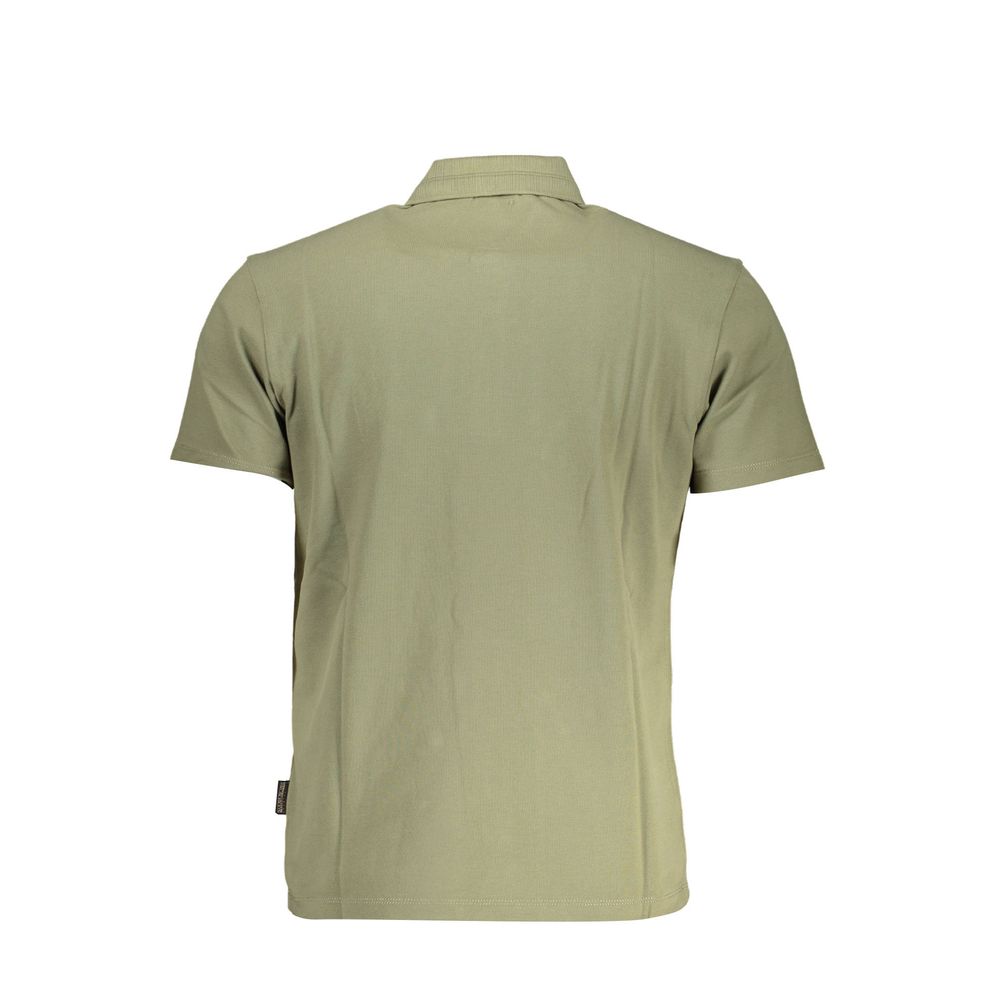 Napapijri Grünes Baumwoll-Poloshirt für Männer