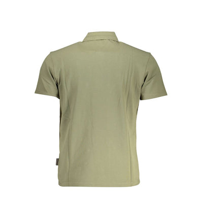 Napapijri Grünes Baumwoll-Poloshirt für Männer