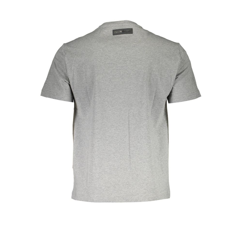 Plein Sport Braunes Baumwoll-T-Shirt für Männer