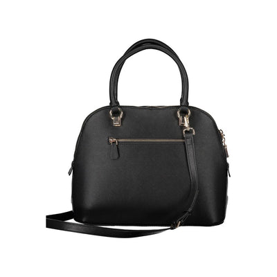Guess Jeans Schwarz Polyethylen Frauen Handtasche