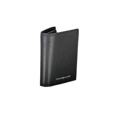 Tommy Hilfiger Schwarzes Leder Herren Portemonnaie