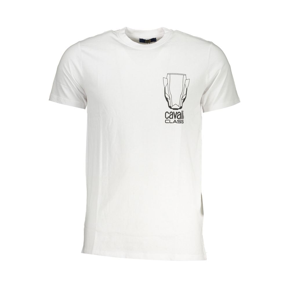 Cavalli Class T-Shirt aus weißer Baumwolle