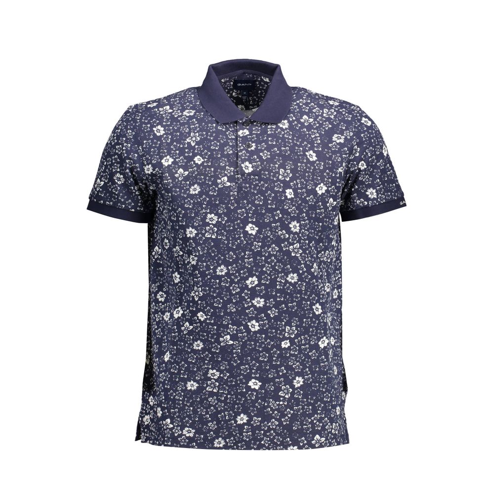 Gant Blaues Baumwoll-Poloshirt für Männer