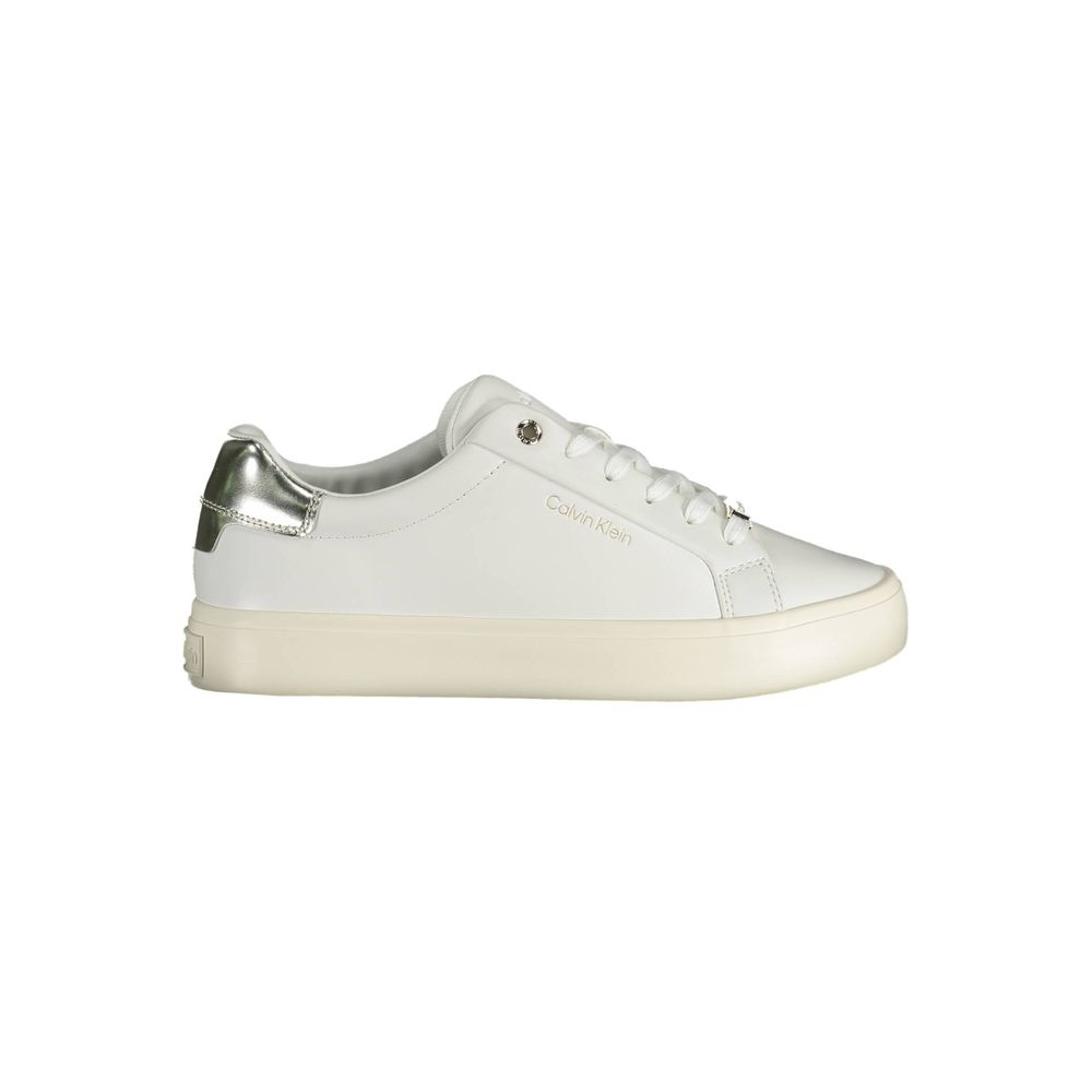 Calvin Klein Weißes Leder Damen Sneaker