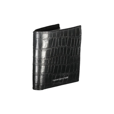 Tommy Hilfiger Schwarzes Leder Portemonnaie