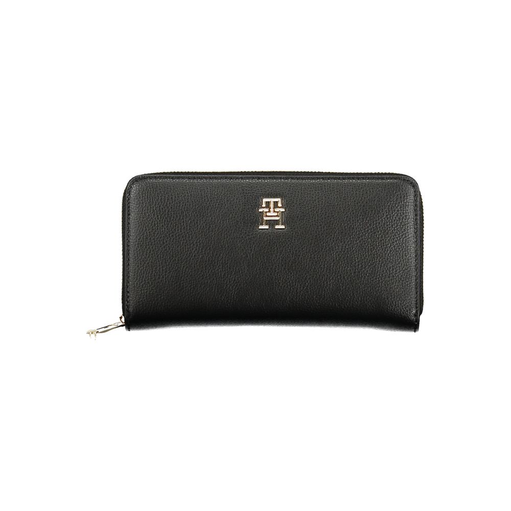 Tommy Hilfiger Schwarzes Polyethylen Portemonnaie für Frauen