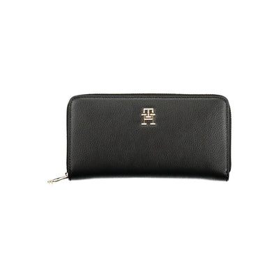 Tommy Hilfiger Schwarzes Polyethylen Portemonnaie für Frauen