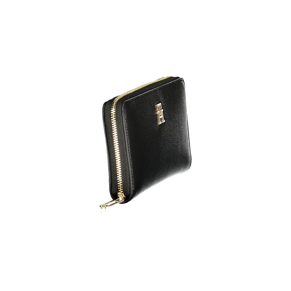 Tommy Hilfiger Schwarzes Polyethylen Portemonnaie für Frauen