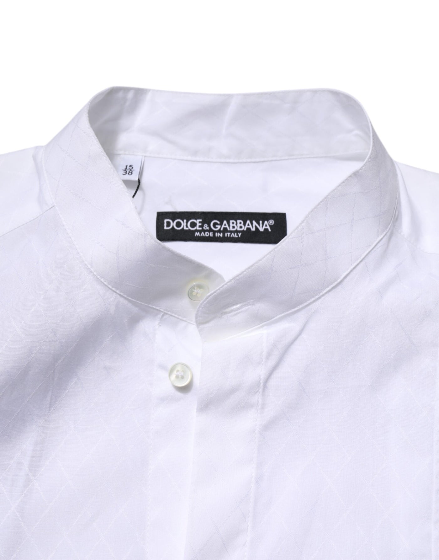 Dolce & Gabbana Weißes Baumwollhemd mit langen Ärmeln und schmalen Ärmeln für formelle Anlässe