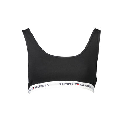 Tommy Hilfiger Schwarzer Baumwoll-Sport-BH für Frauen