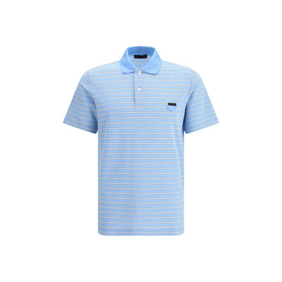 Prada Gestreifter Polo-Pullover