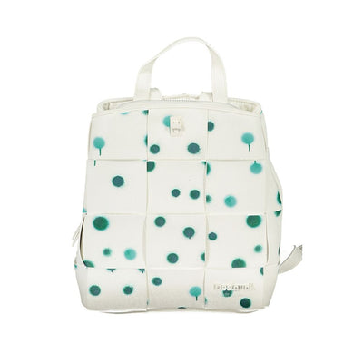 Desigual Weißer Polyethylen-Rucksack