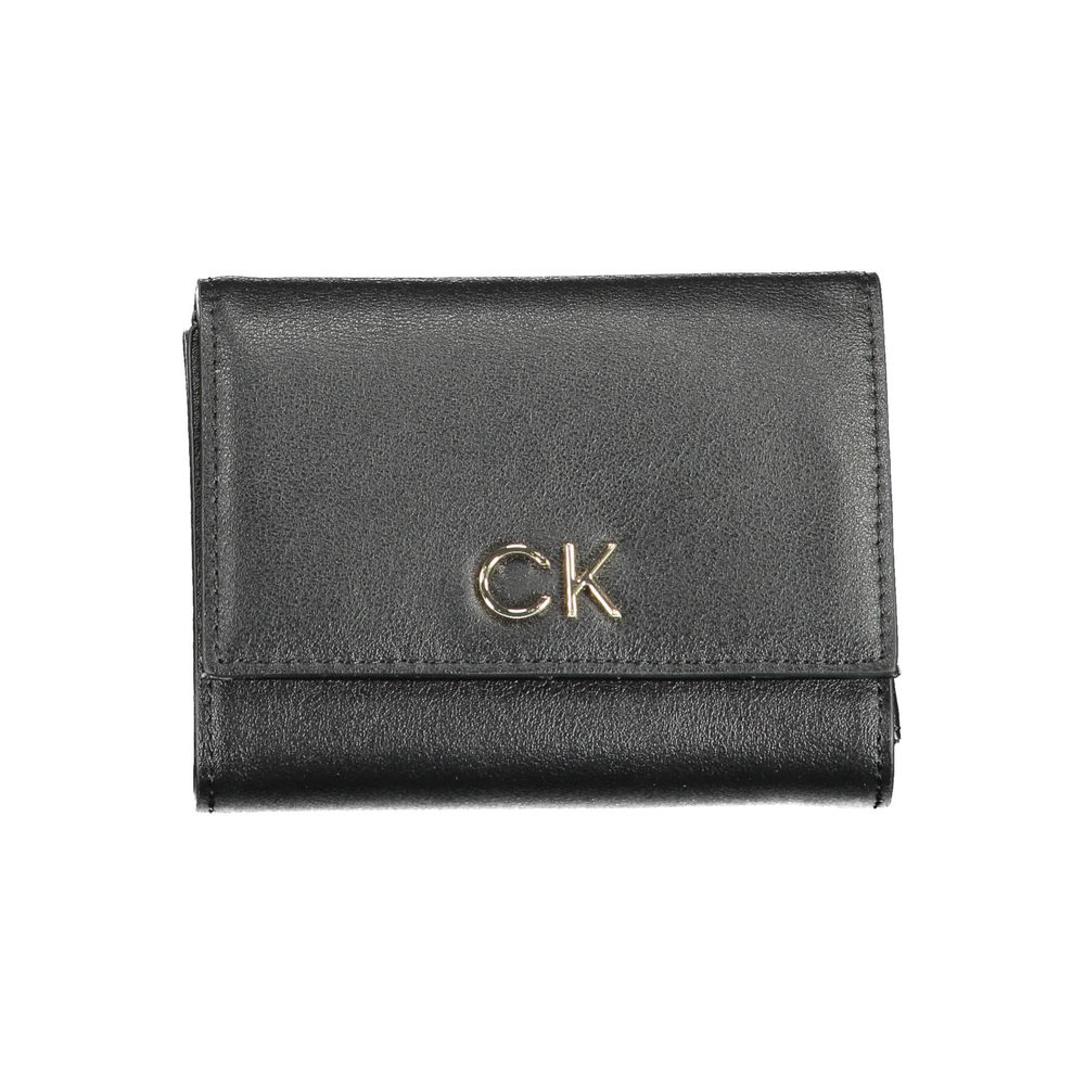 Calvin Klein Schwarzes Polyester Portemonnaie für Frauen