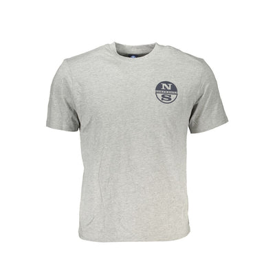 North Sails Braunes Baumwoll-T-Shirt für Männer