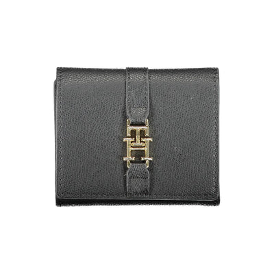 Tommy Hilfiger Schwarzes Portemonnaie aus Polyethylen