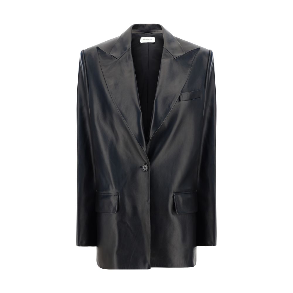 Magda Butrym Leder Blazer Jacke
