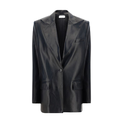 Magda Butrym Leder Blazer Jacke