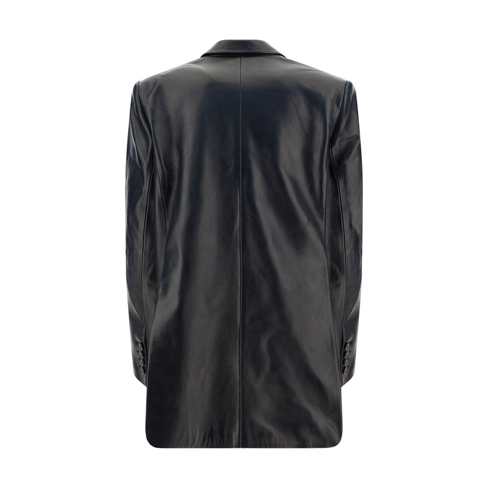 Magda Butrym Leder Blazer Jacke