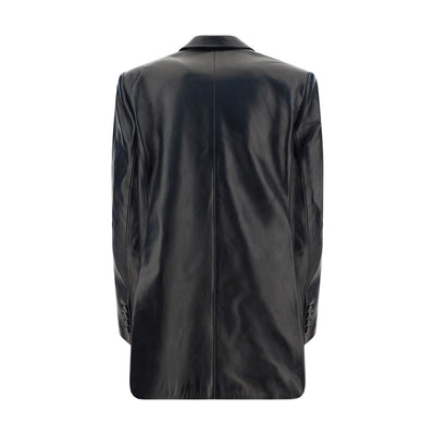 Magda Butrym Leder Blazer Jacke