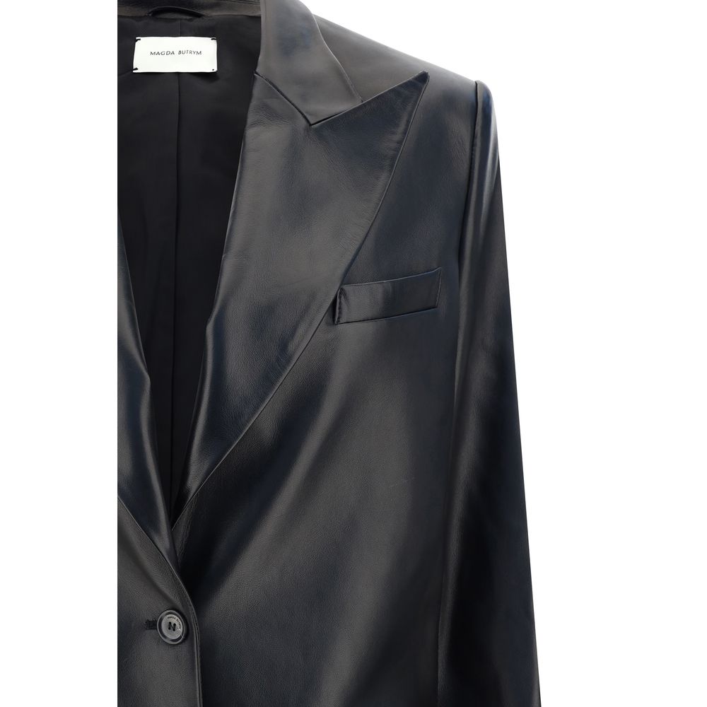 Magda Butrym Leder Blazer Jacke