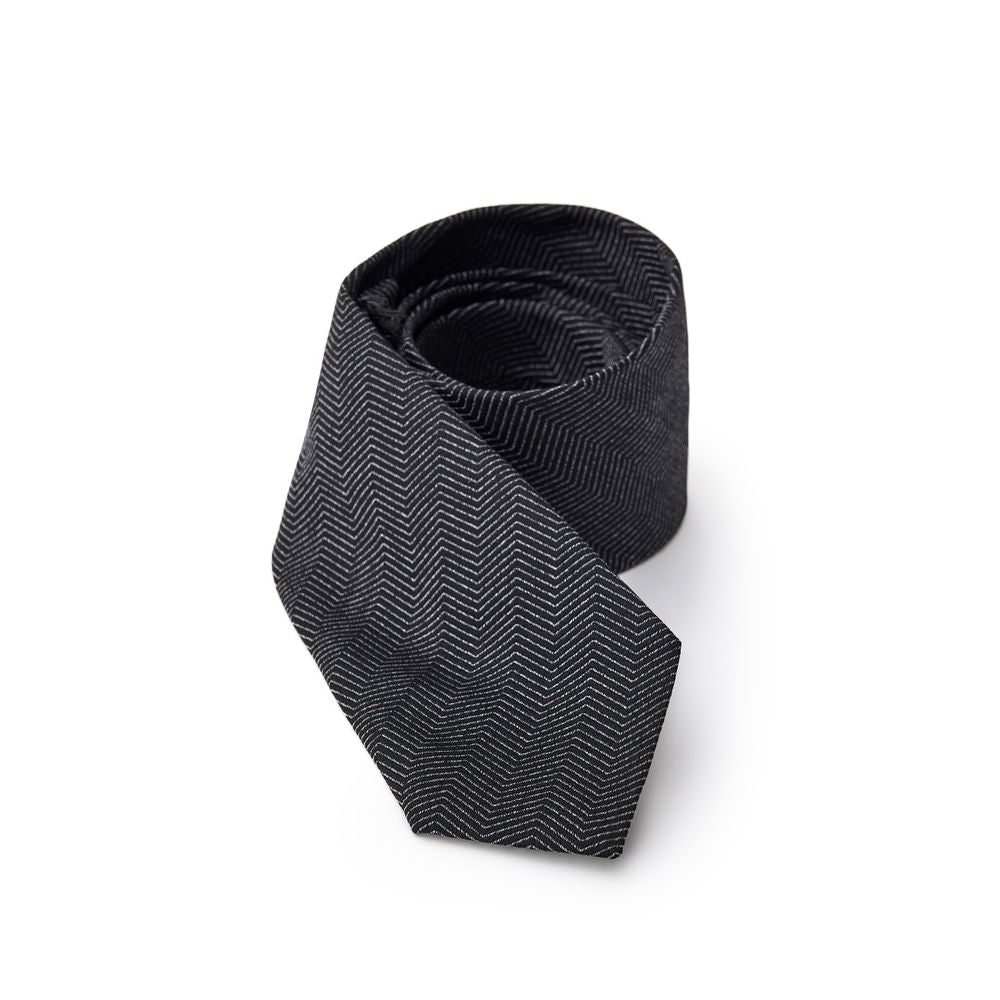 Jil Sander Schwarze Seidenkrawatten &amp