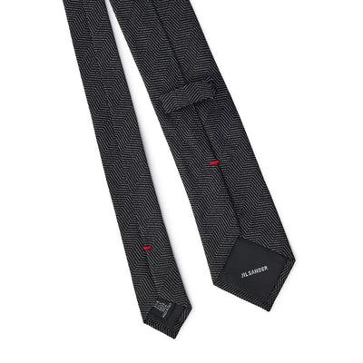 Jil Sander Schwarze Seidenkrawatten &amp